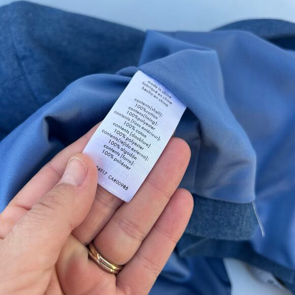 WeWoreWhat Downtown Blazer Jacket Houston Blue XS Structure Shoulders - Picture 9 of 11